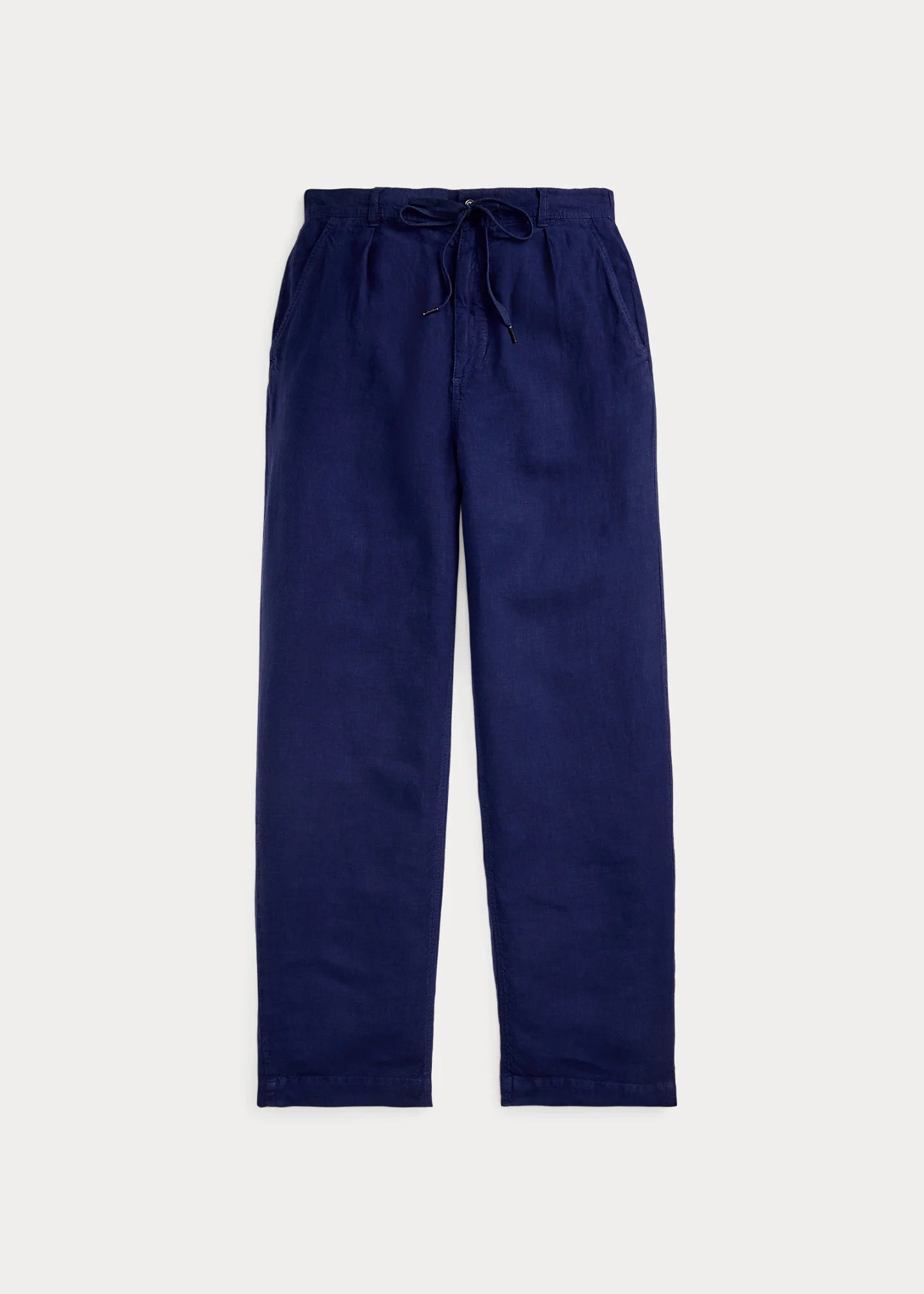 Lateef Relaxed Fit Pleated Linen Pant - 1