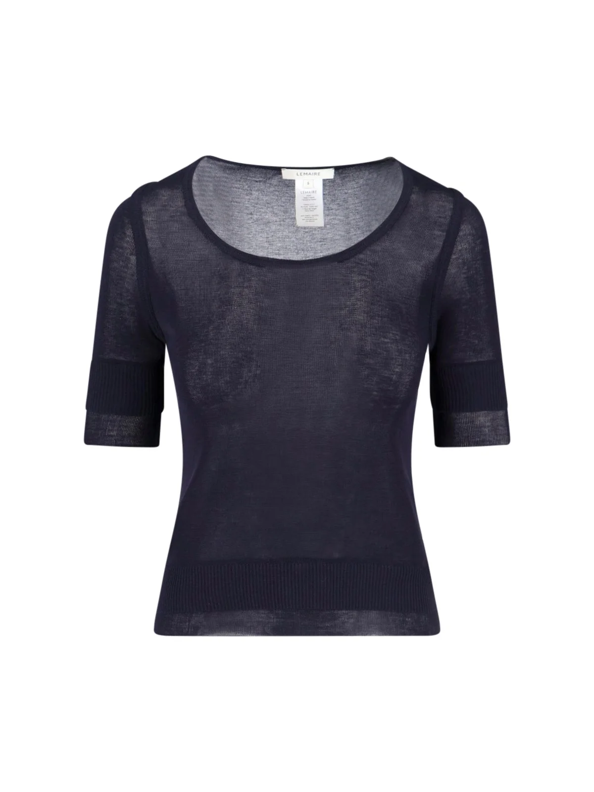 VISCOSE AND SILK T-SHIRT - 1