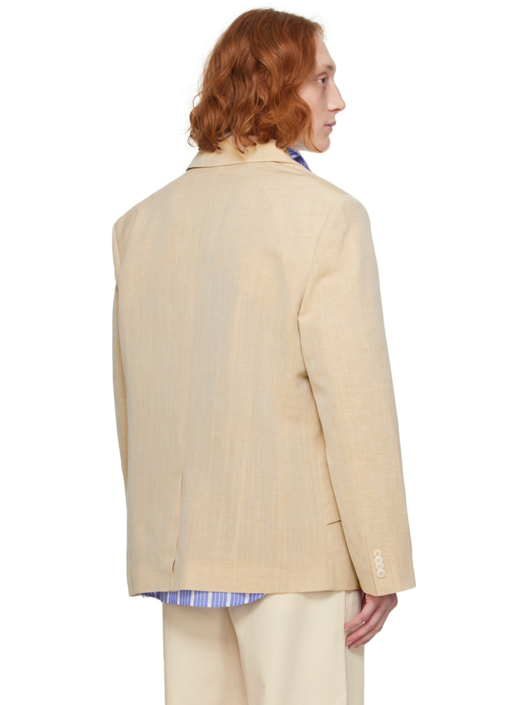 Beige Les Sculptures 'La veste Titolo' Blazer - 3