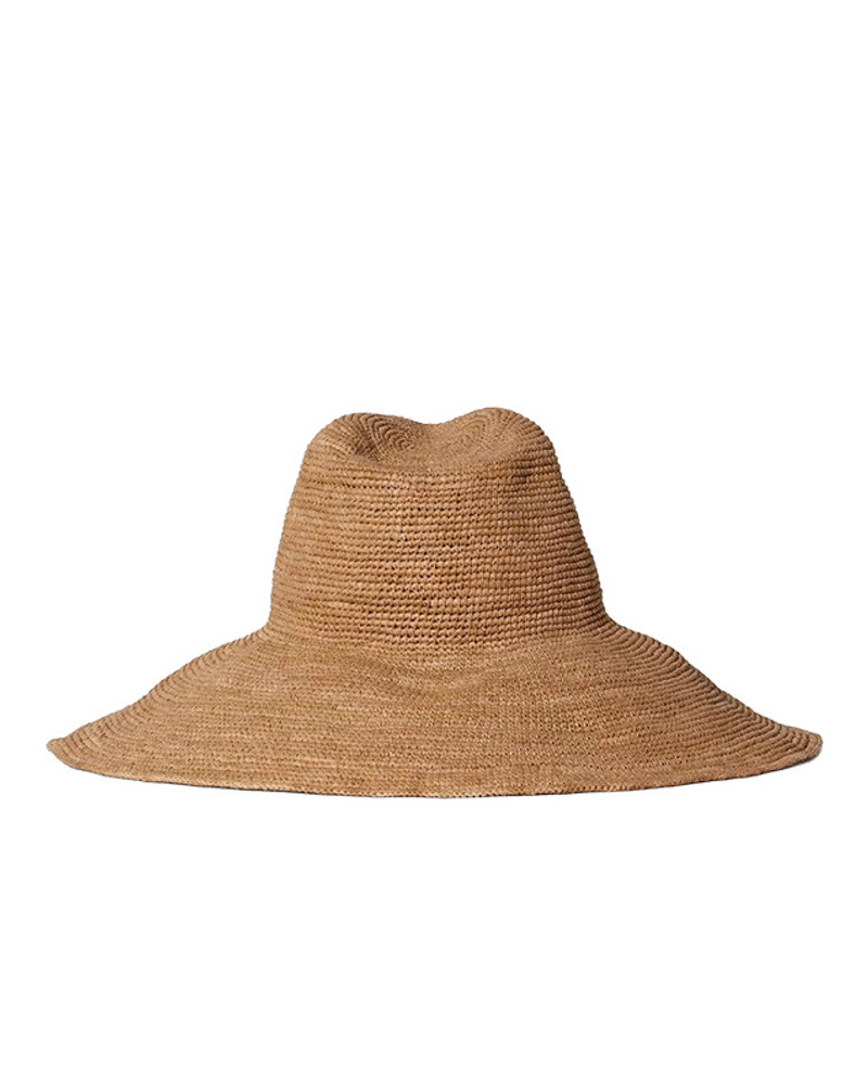 WAVERLY WIDE BRIMMED RAFFIA STRAW HAT 5