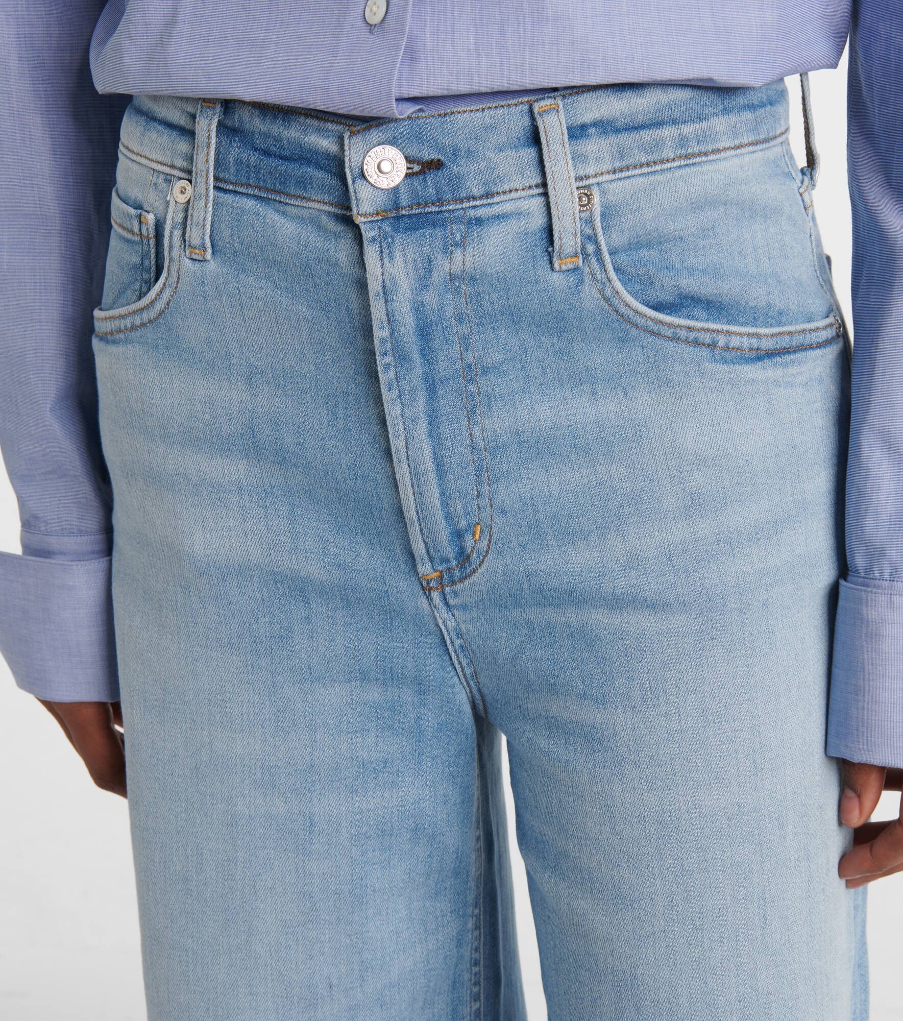 Lyra cropped wide-leg jeans - 4