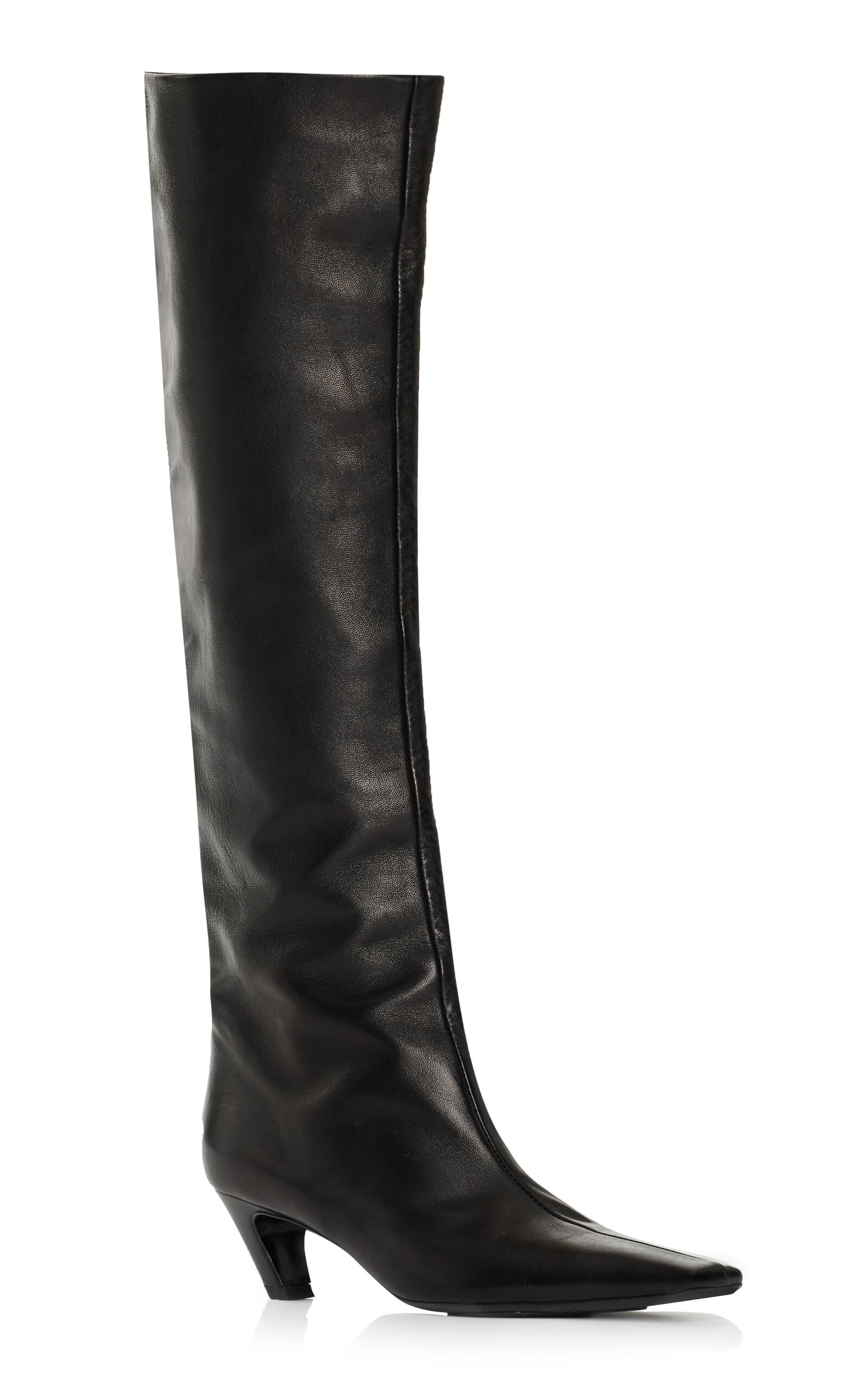 Davis Knee High Leather Boots black - 7