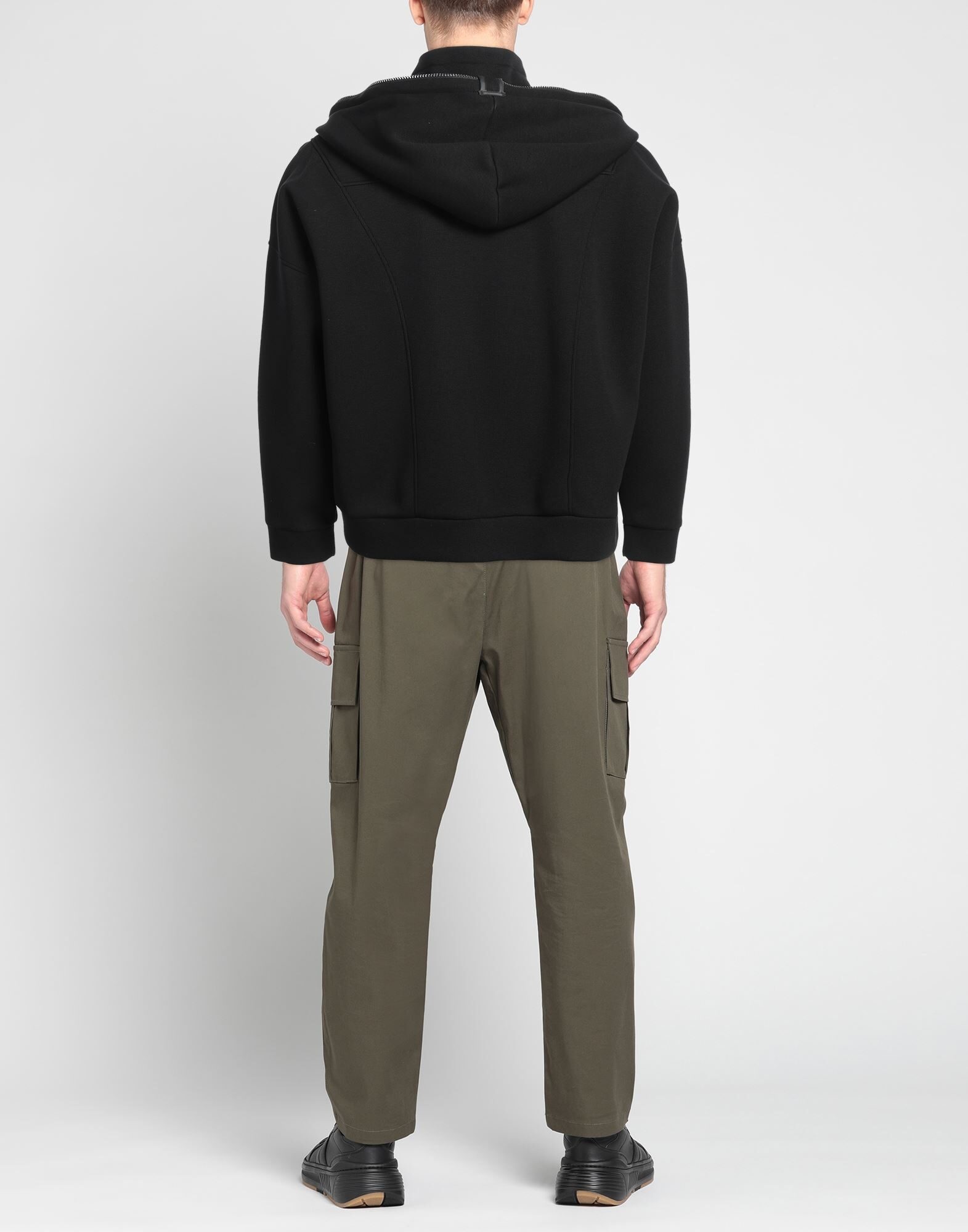 Black Men's Hooded Sweatshirt - 3