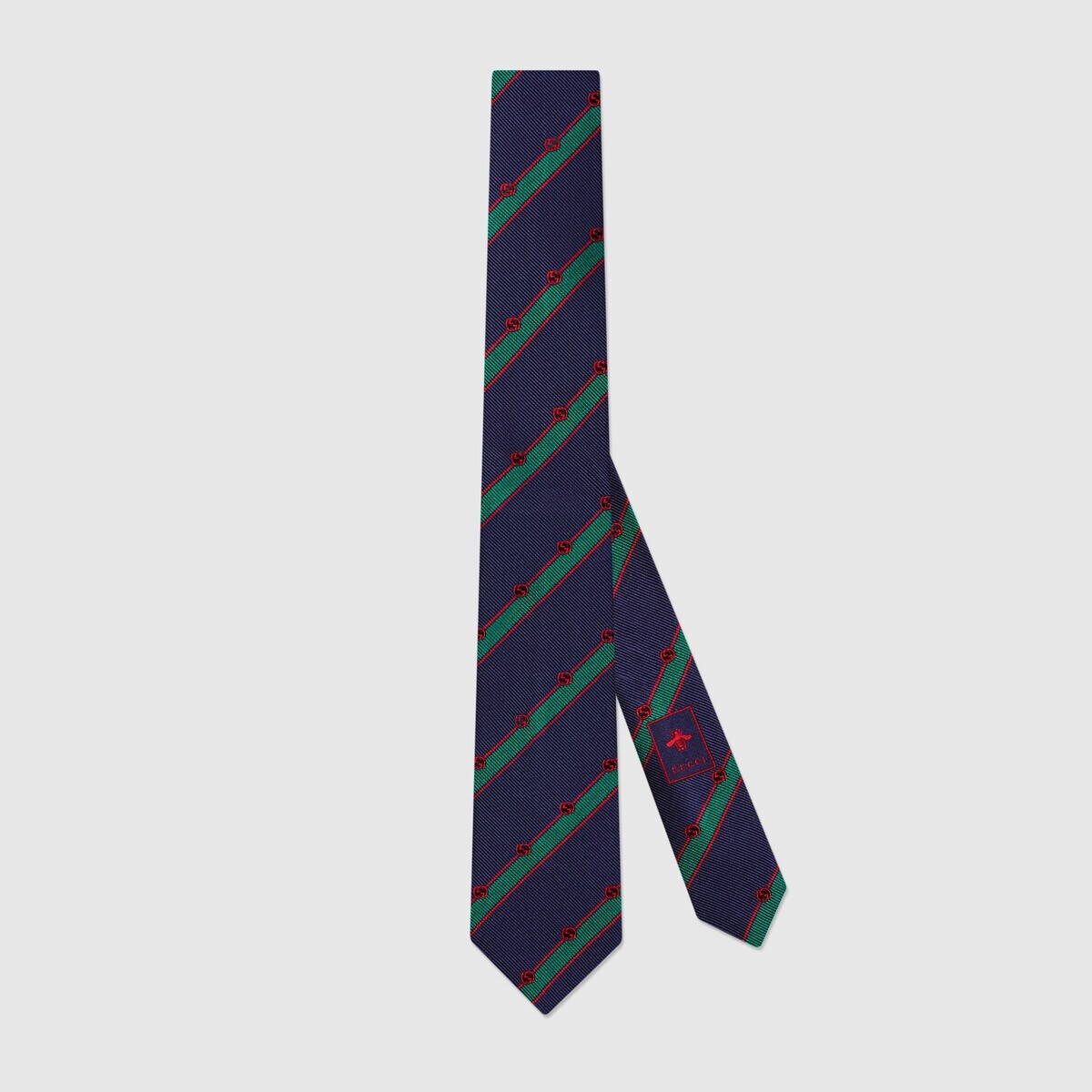 Striped silk tie - 1