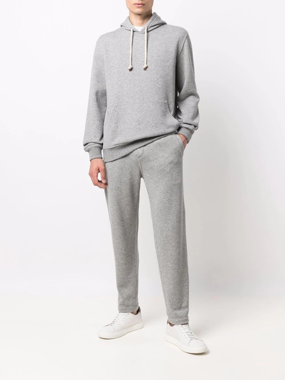 cashmere drawstring track pants - 2