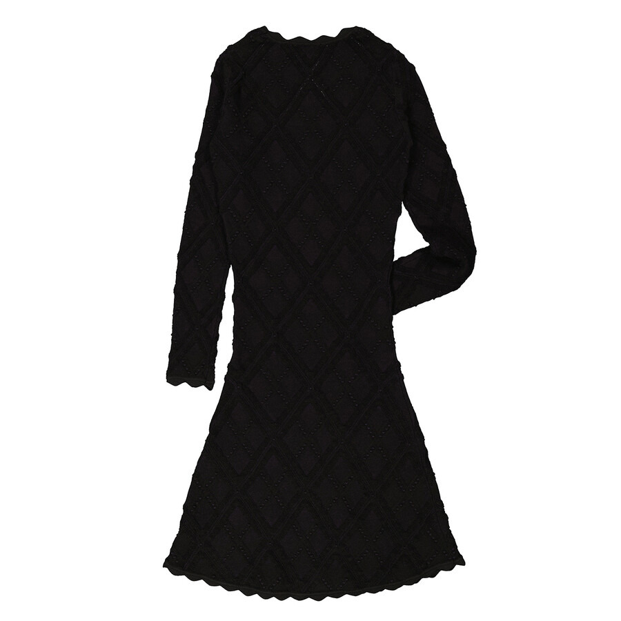 Burberry Aran Long-Sleeved Flared Knitted Dress - 2