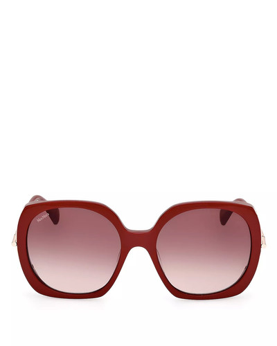 Max Mara Red Butterfly Acetate Sunglasses, 58mm outlook