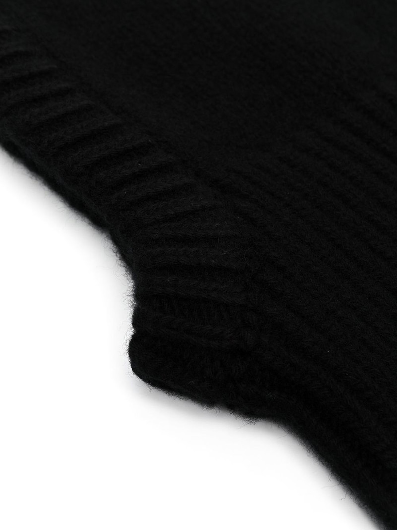BY FAR ribbed-knit wool balaclava outlook
