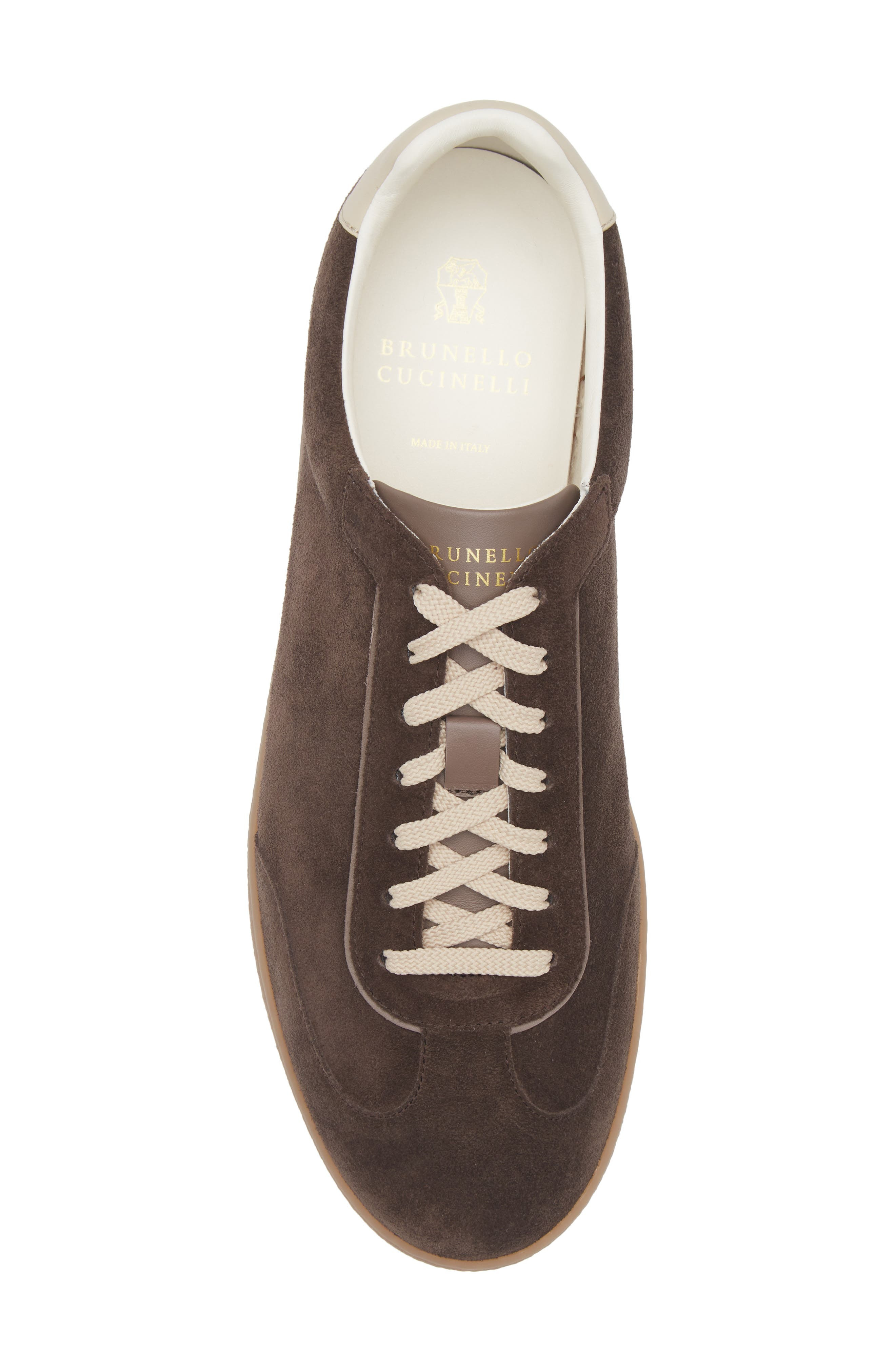 Brunello Cucinelli Low Top Sneaker in Crt46 Dark Brown at Nordstrom - 5