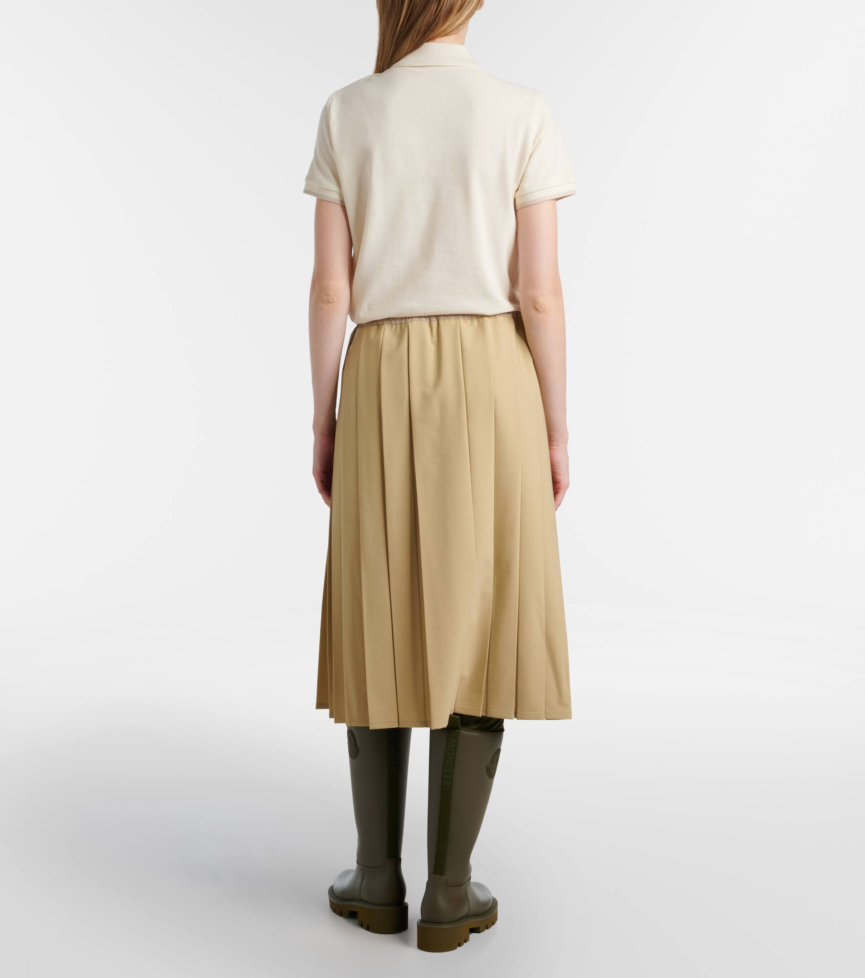 Pleated midi skirt - 3
