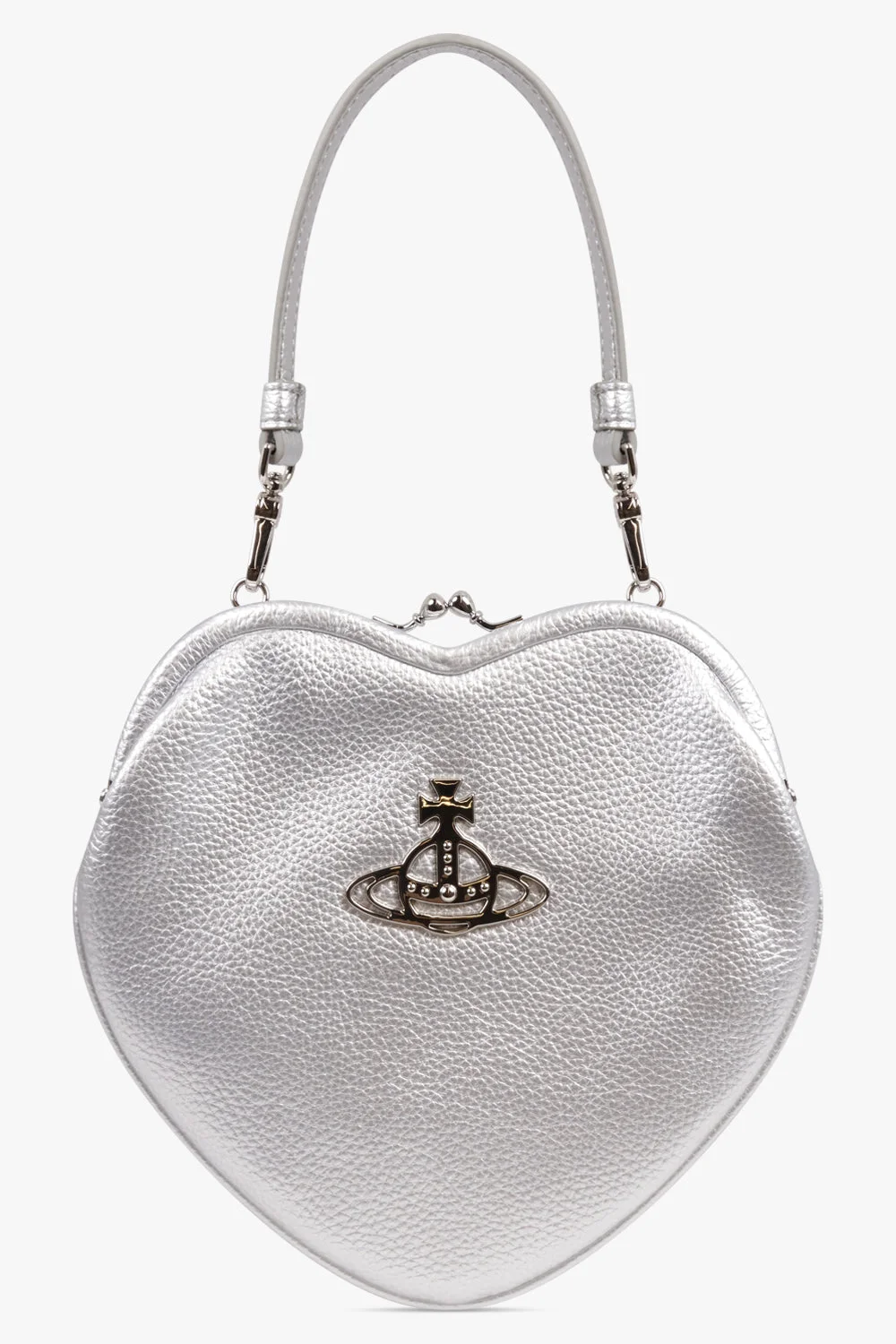 BELLE HEART FRAME PURSE | SILVER - 1