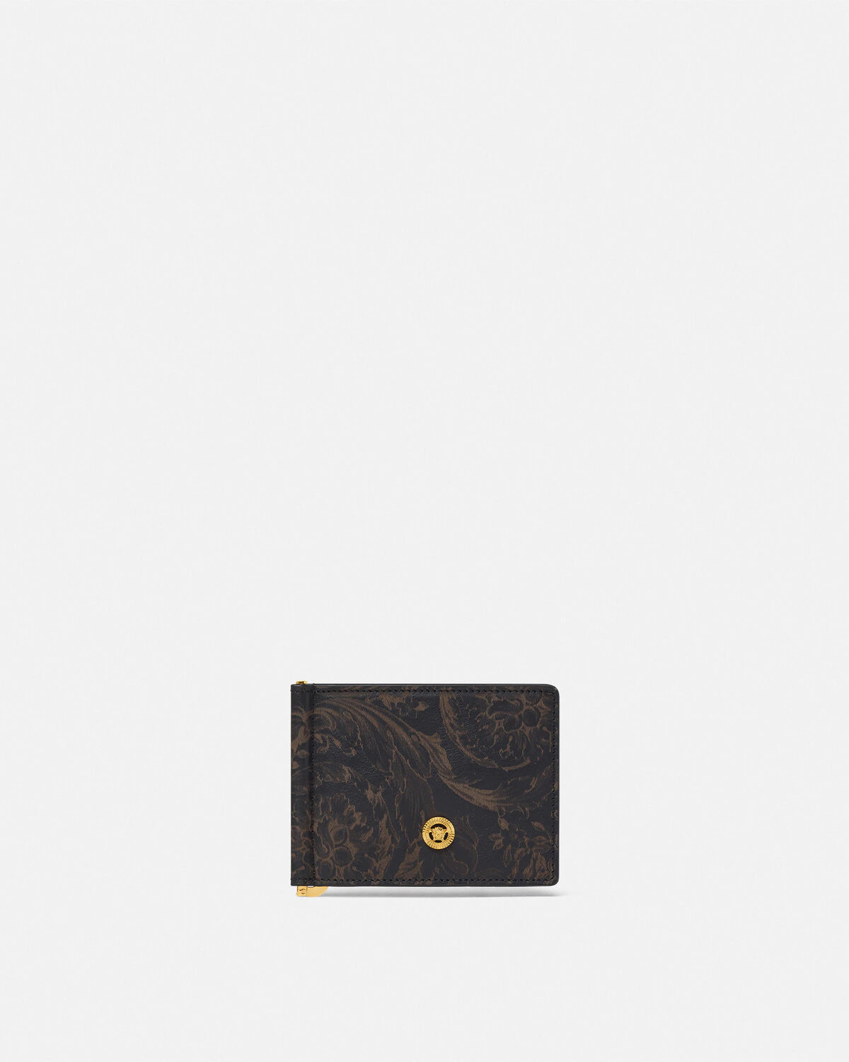 Lasered Barocco Leaf Clip Wallet - 1