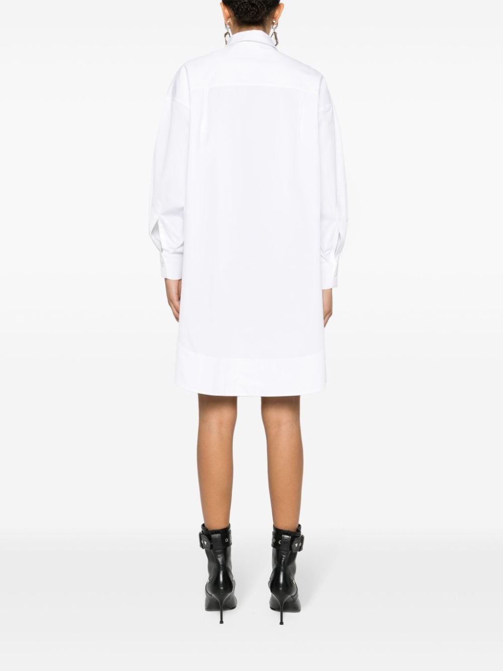 cotton-poplin shirtdress - 4