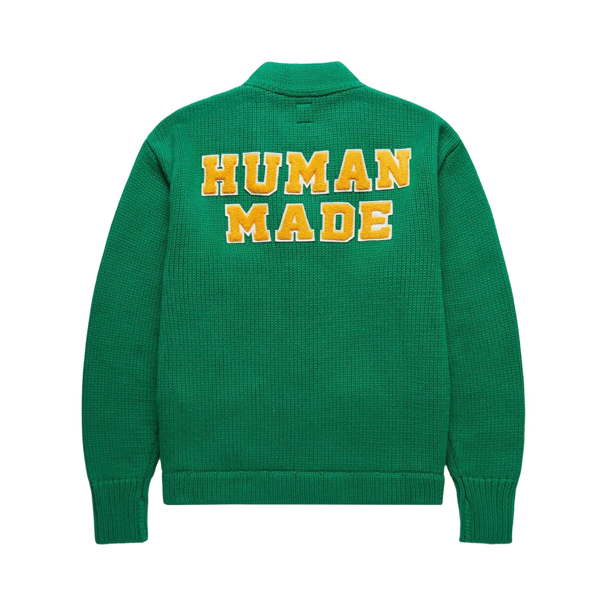 Human Made Low Gauge Knit Cardigan 'Green' - 2