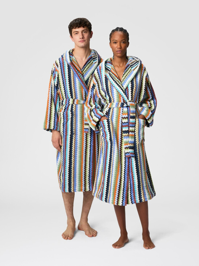 Missoni Riverbero hooded bathrobe outlook