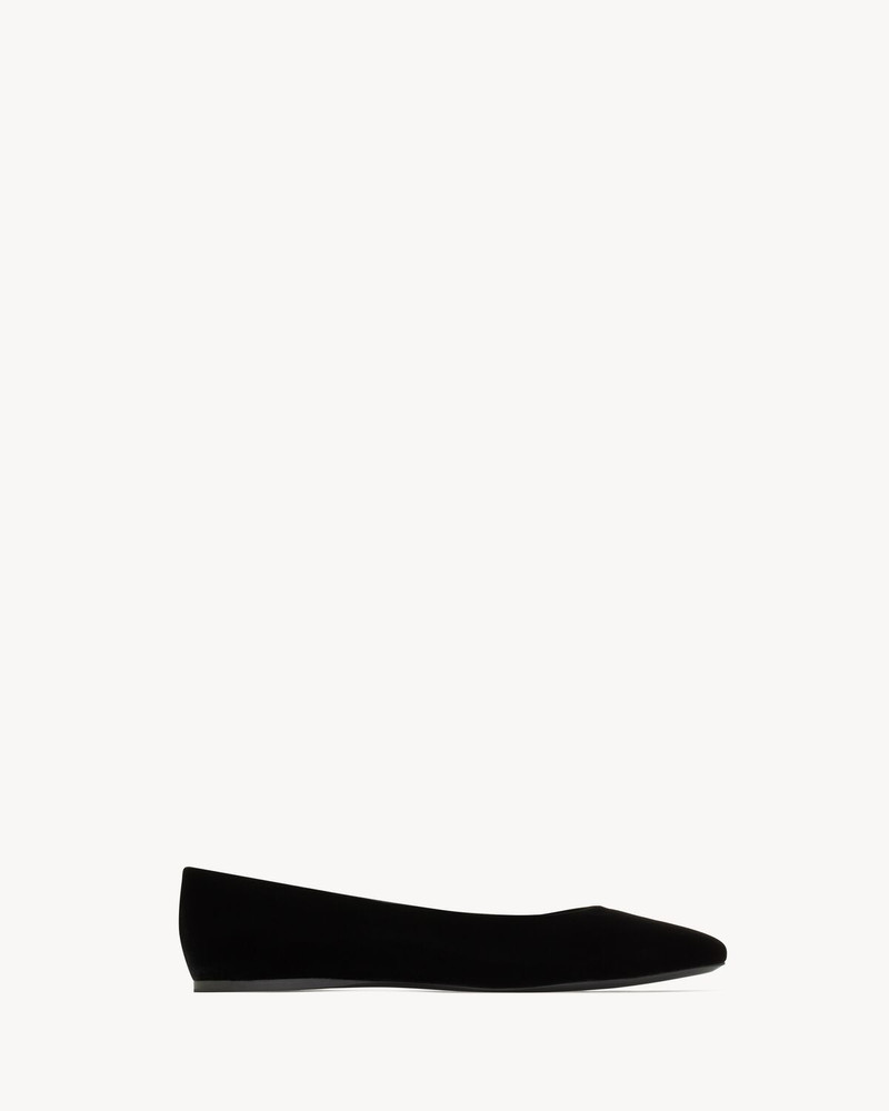 SAINT LAURENT GIO BALLET FLATS IN VELVET outlook