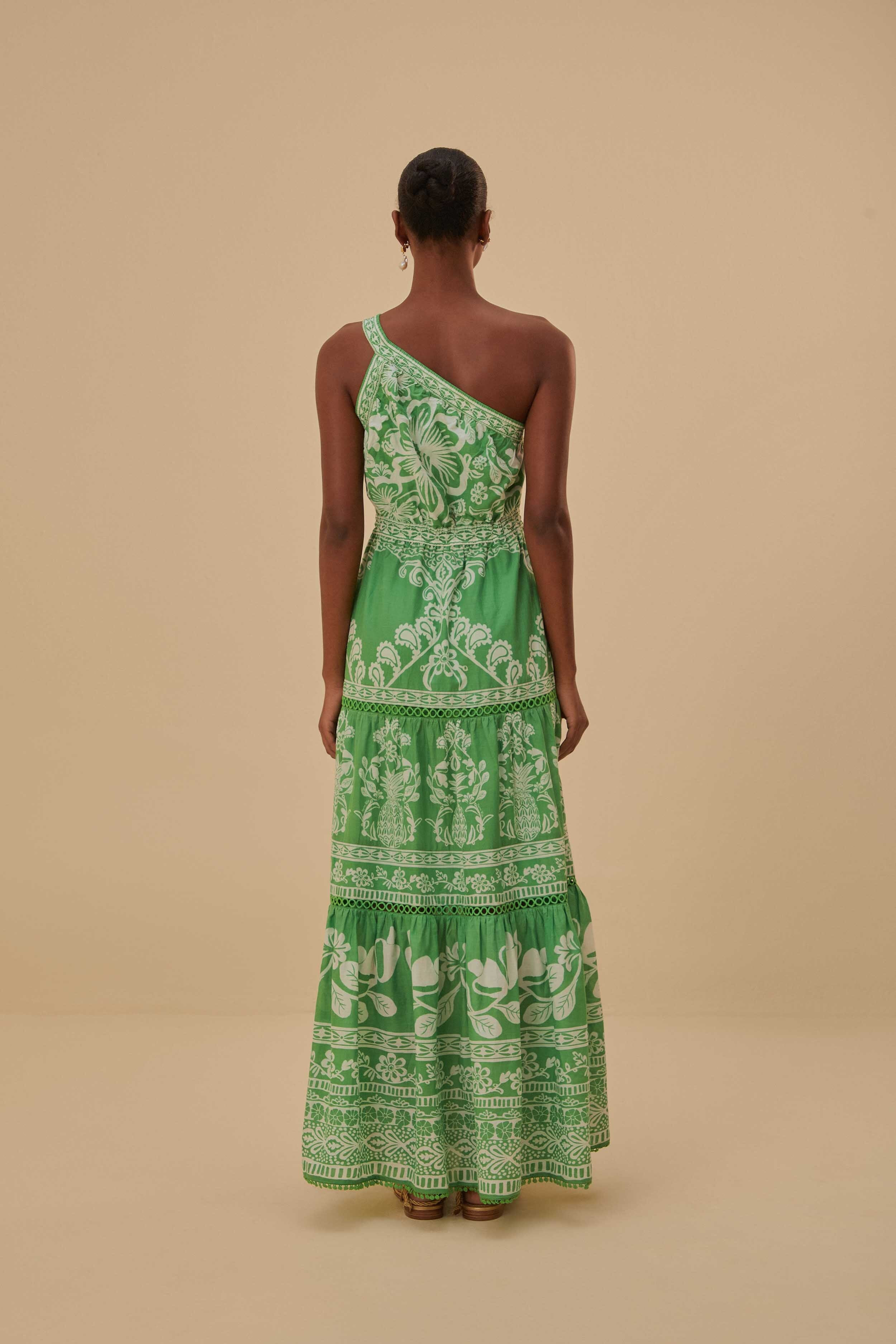 Green Sweet Garden Maxi Dress - 5