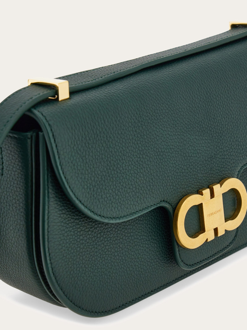 Double Gancini mini crossbody bag 7