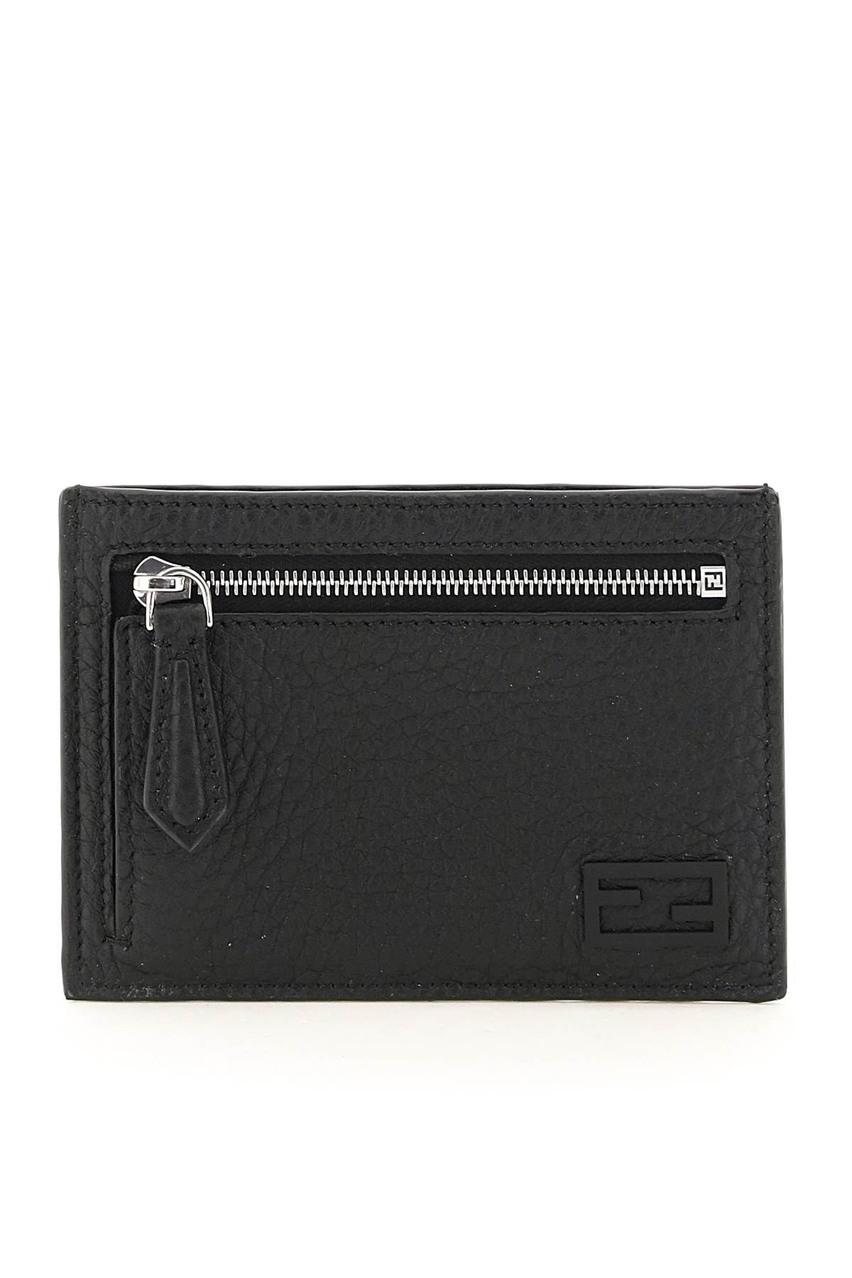 CUOIO ROMANO LEATHER ZIPPED CARD HOLDER - 1