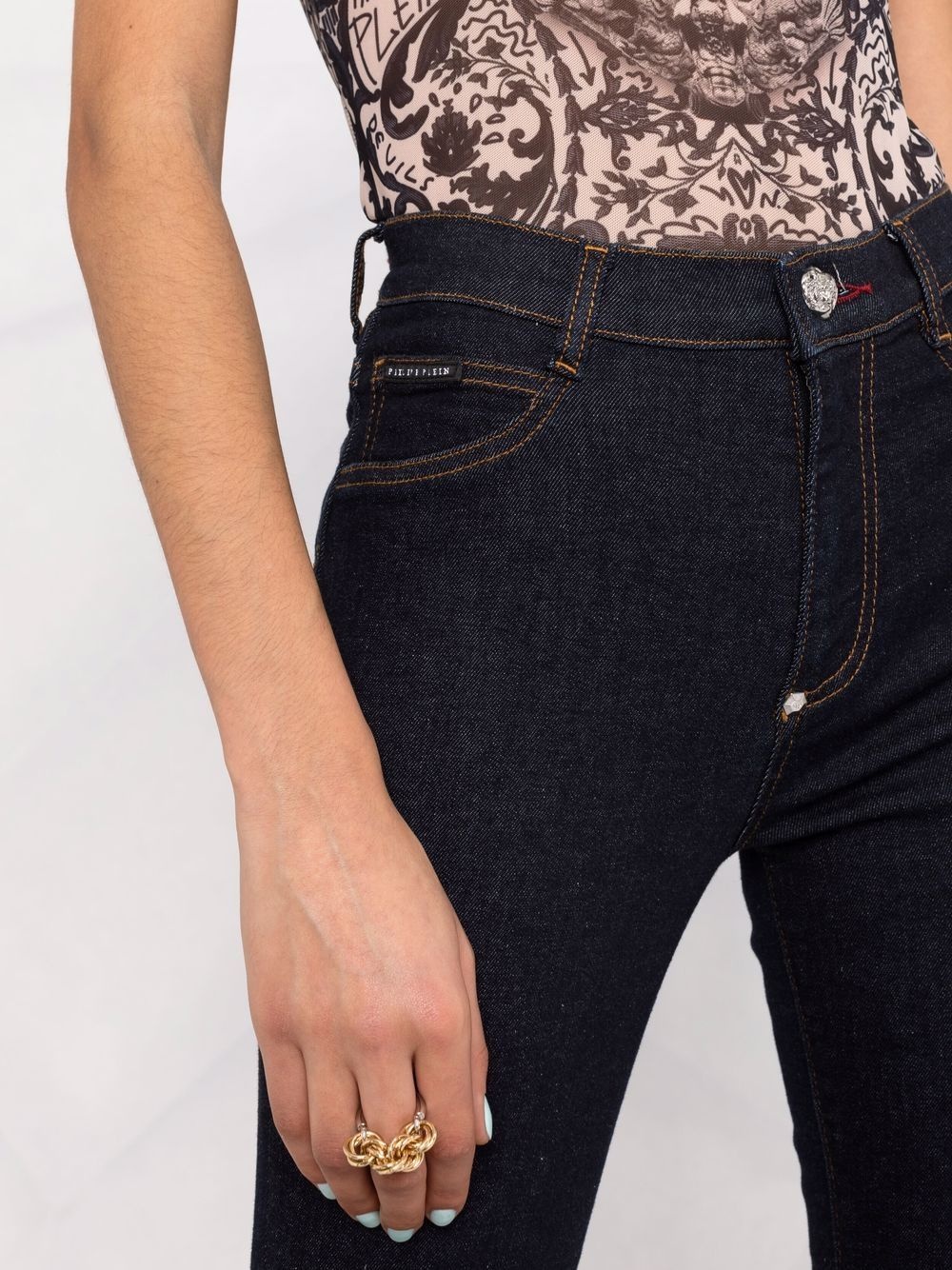 high-waisted skinny jeans - 3