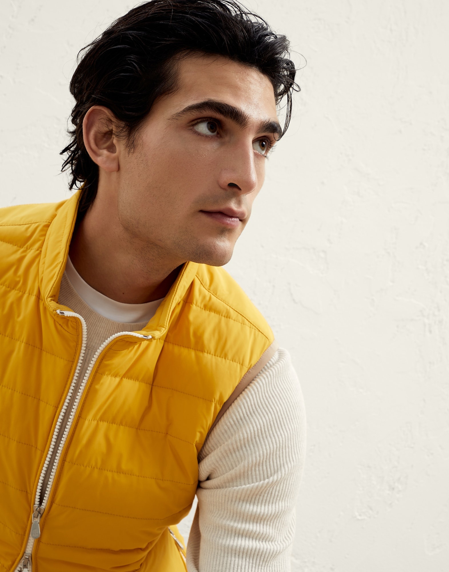 Bonded nylon lightweight down vest - 3
