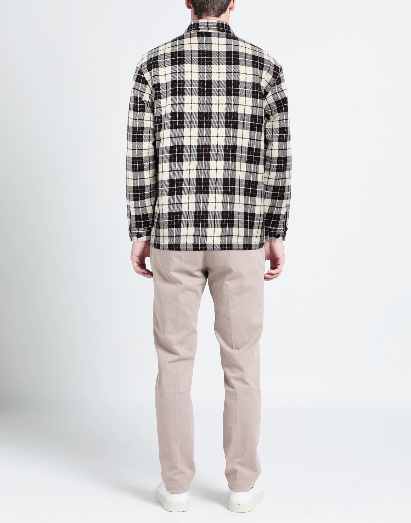 Cream Men's Checked Shirt - 3