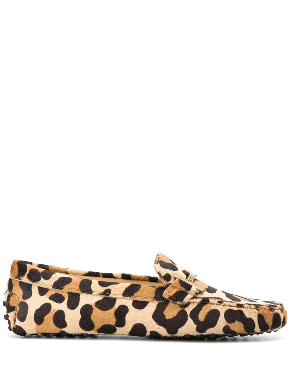 leopard-effect driving shoes - 1