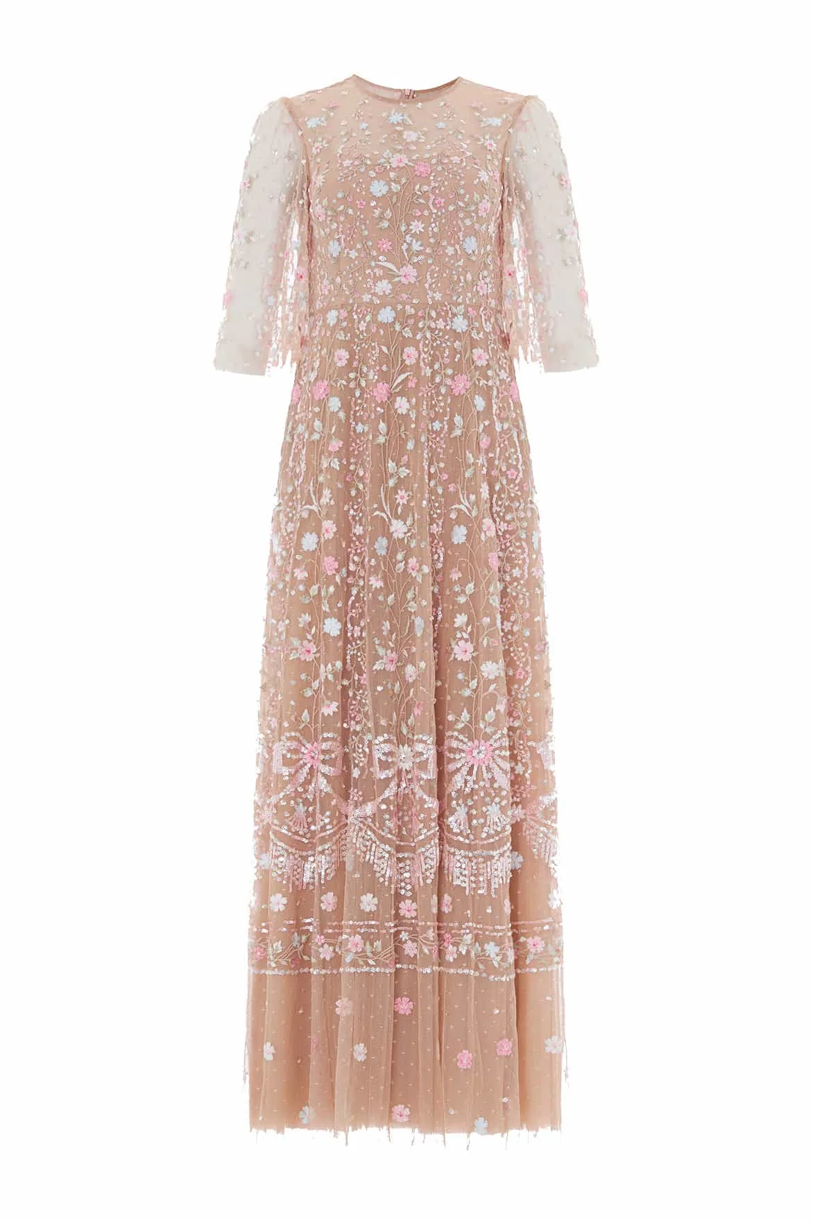 Rococo Ribbon Round Neck Gown - 1