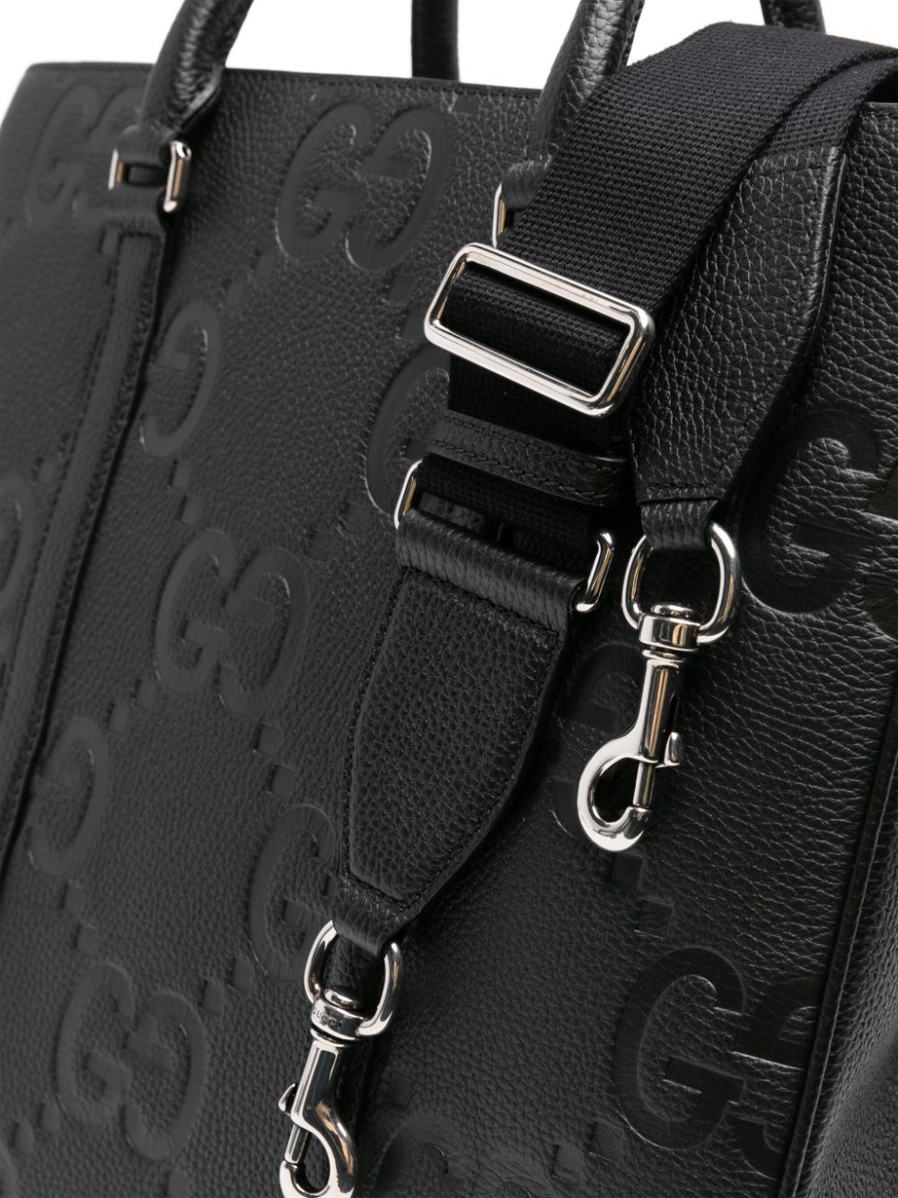 medium Jumbo GG leather tote bag - 4