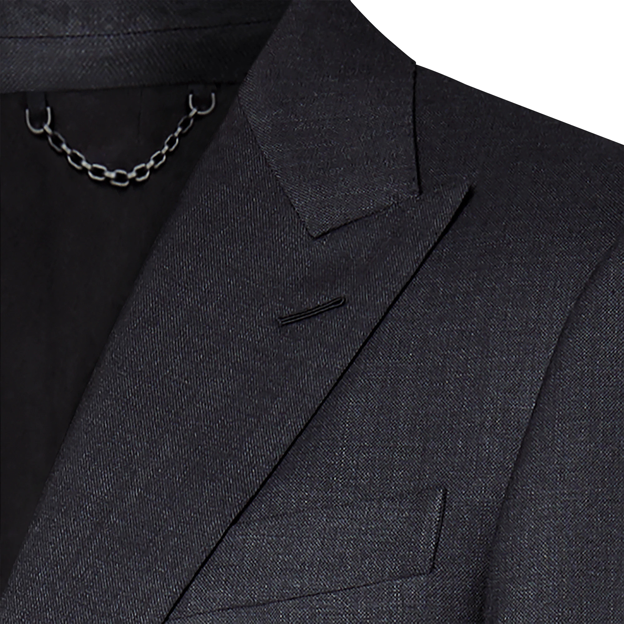 Single-Breasted Wool Blend Pont Neuf Suit - 2
