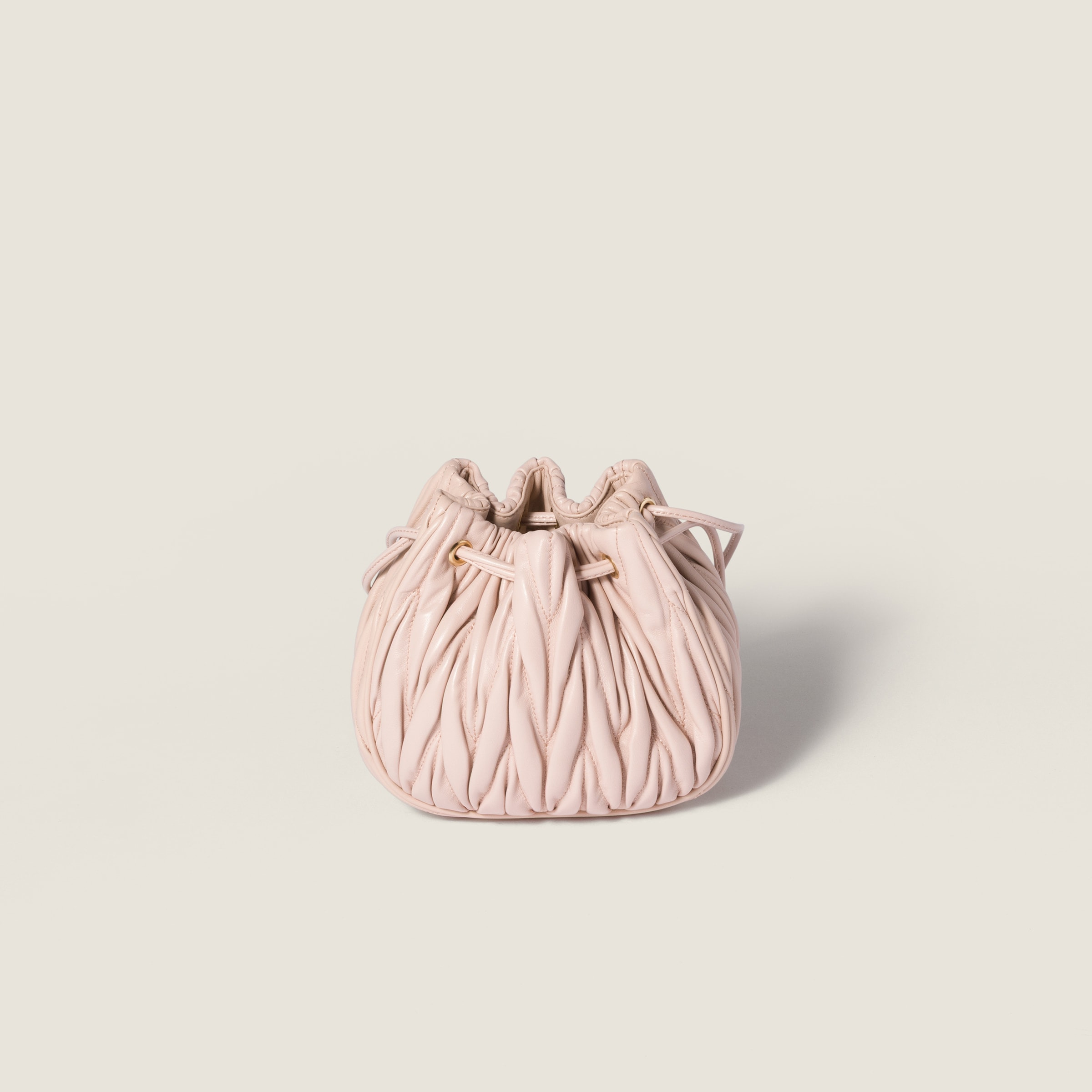 Matelassé nappa leather pouch - 3