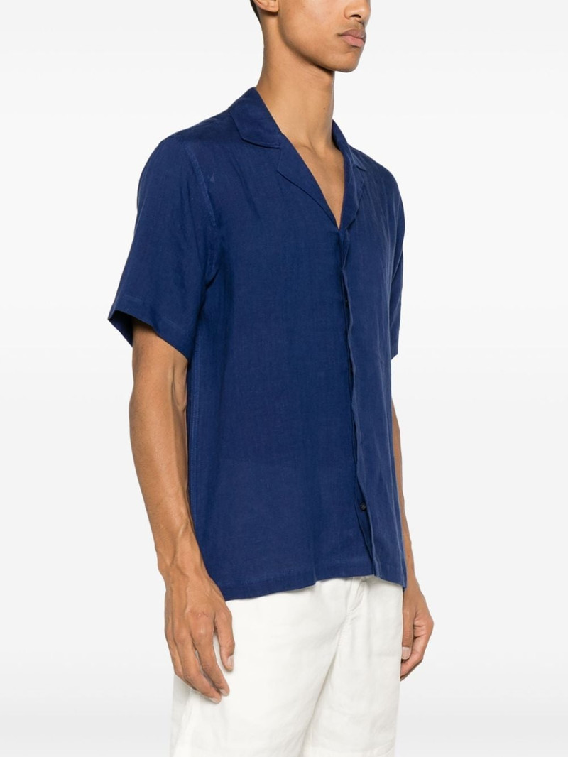 Maitan notched-collar linen shirt 3