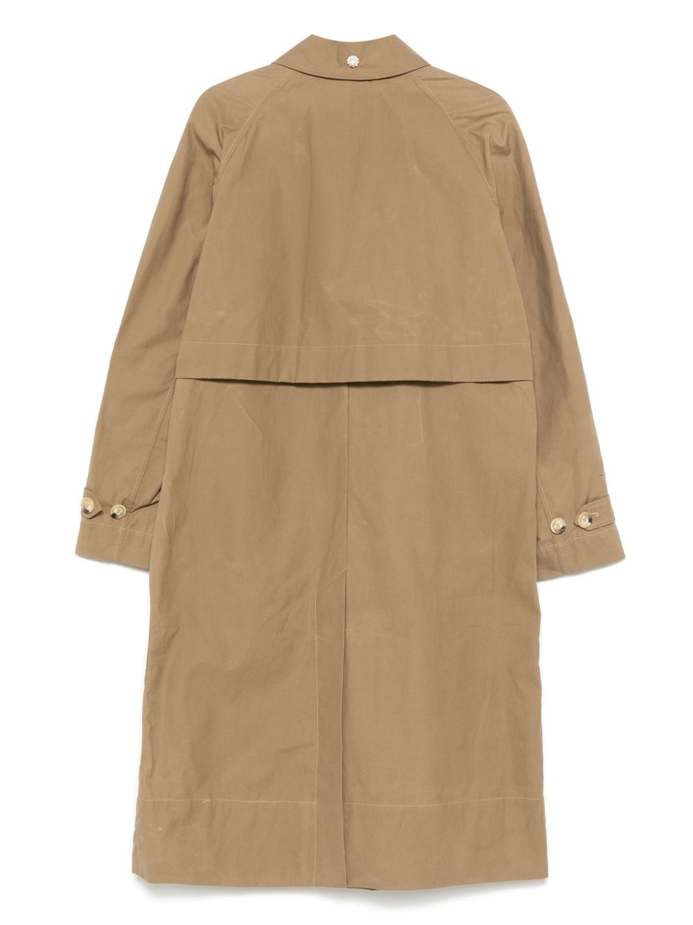 cotton trench coat - 2