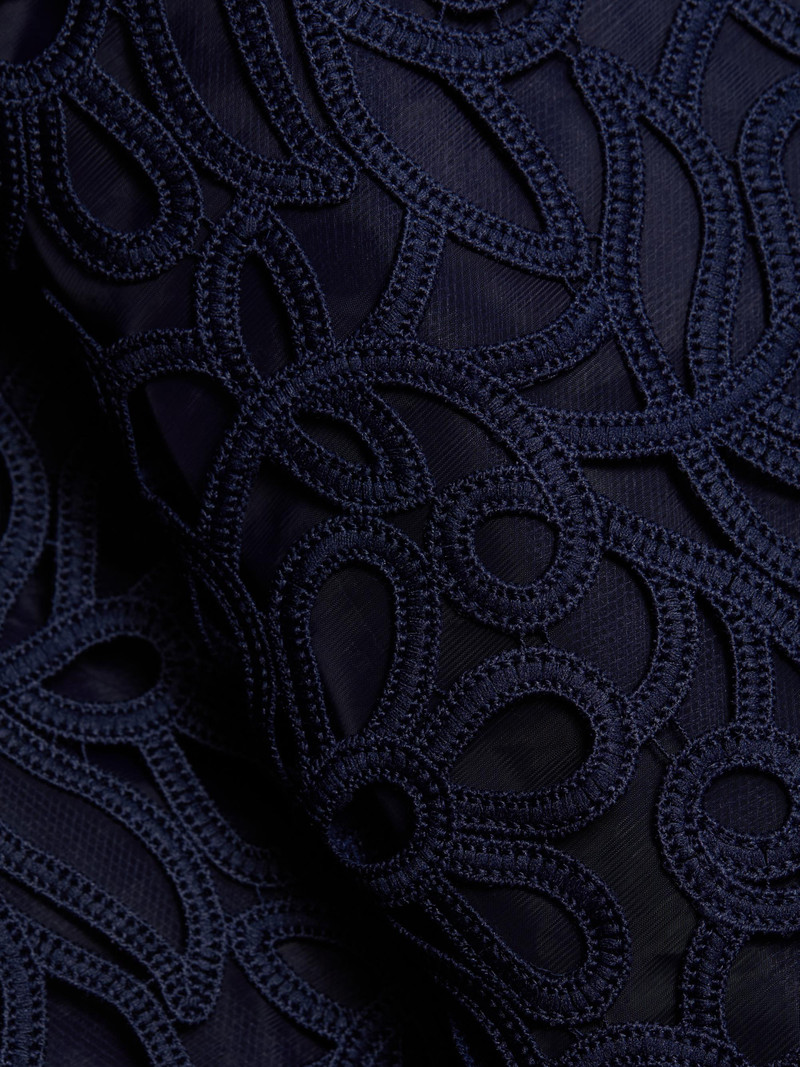 Women's Sonja Curled Lace Gown - Navy 7