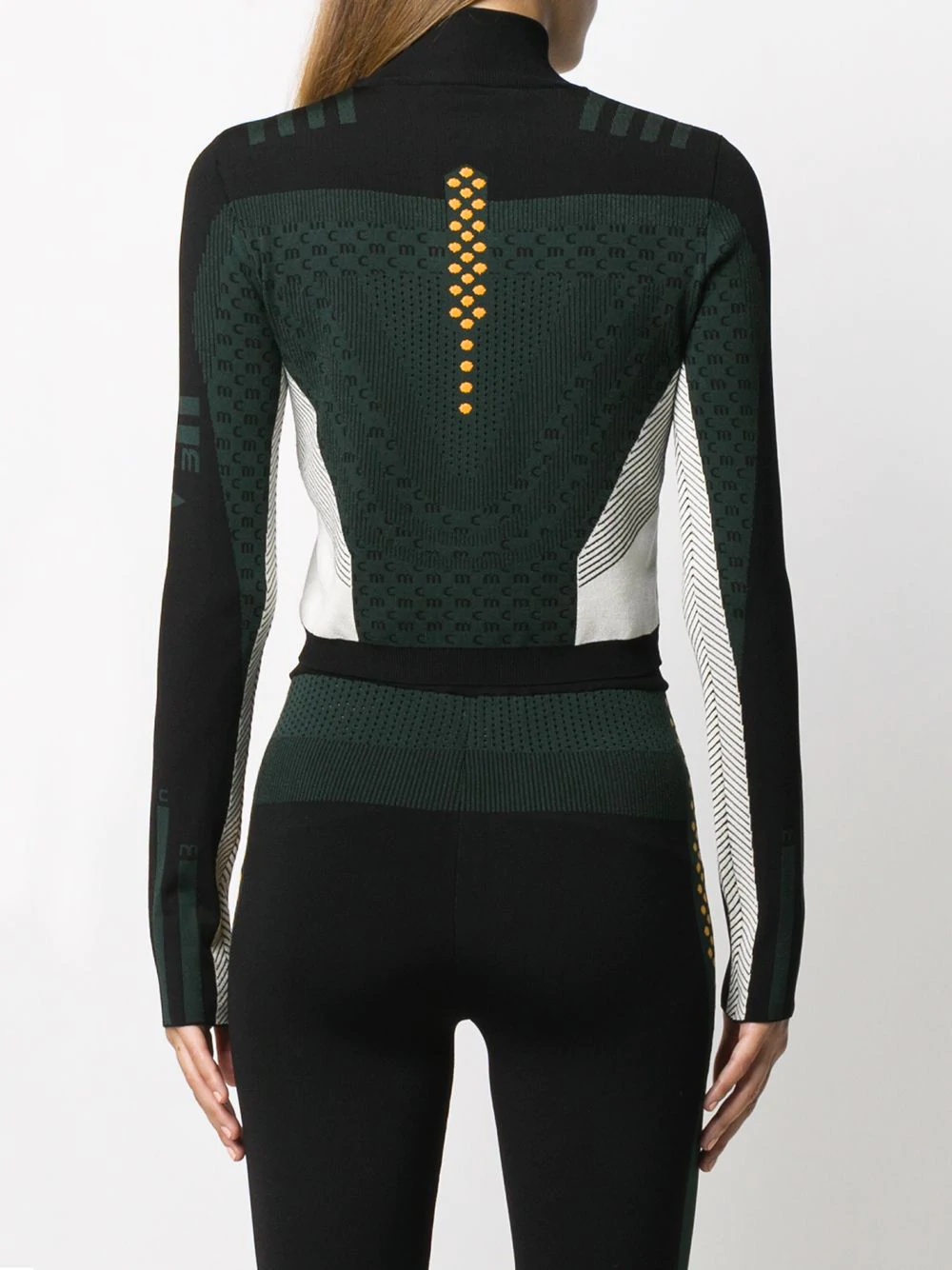 contoured knitted sports top - 4