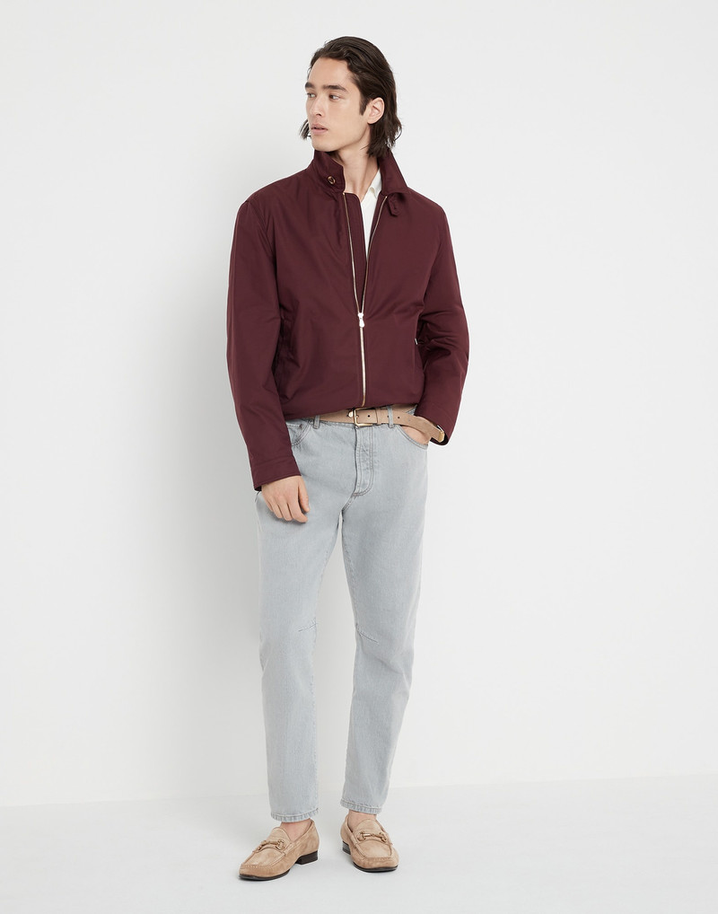 Cotton English rib knit polo 5