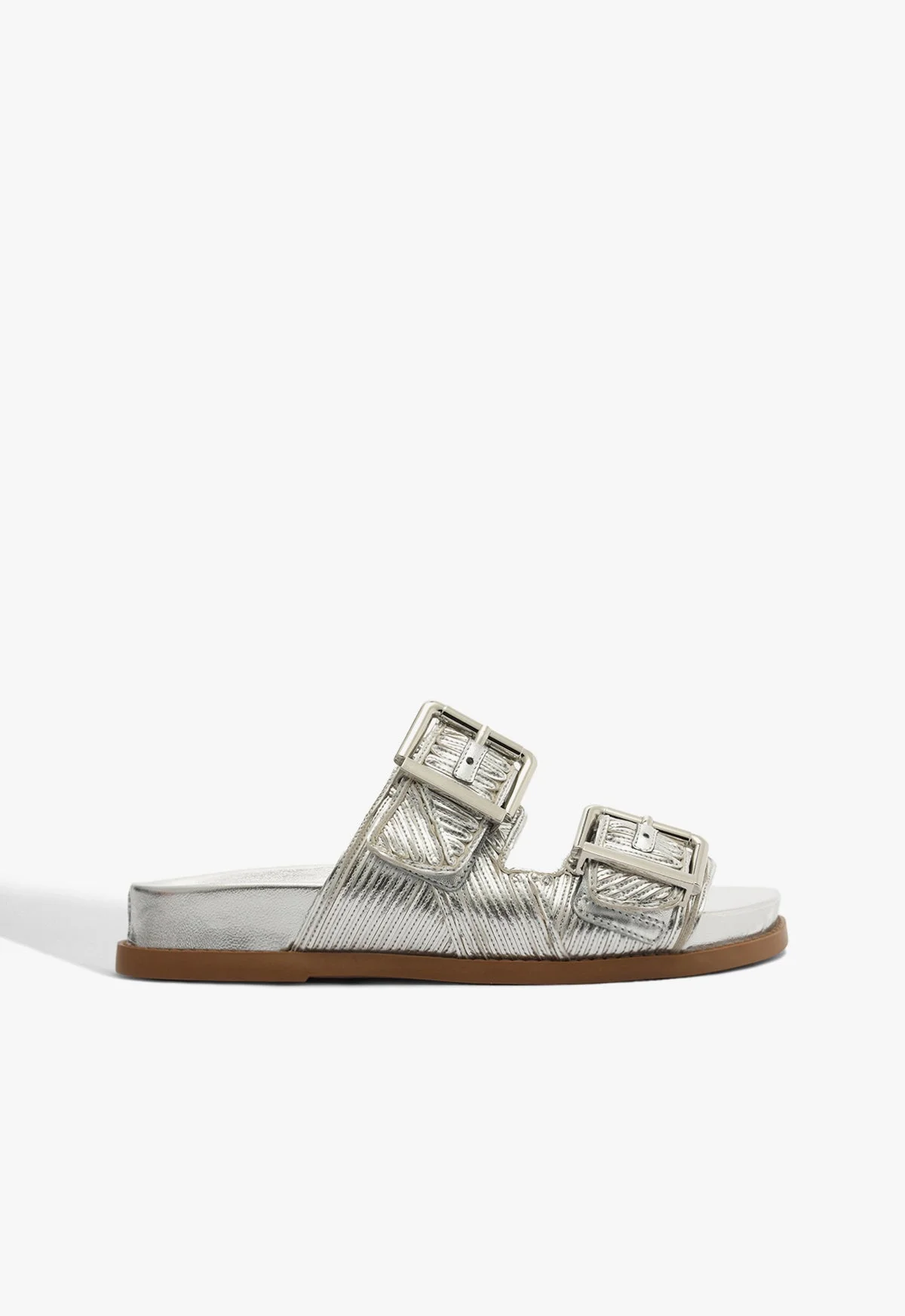 Lupita Buckle Sporty Metallic Sandal - 1