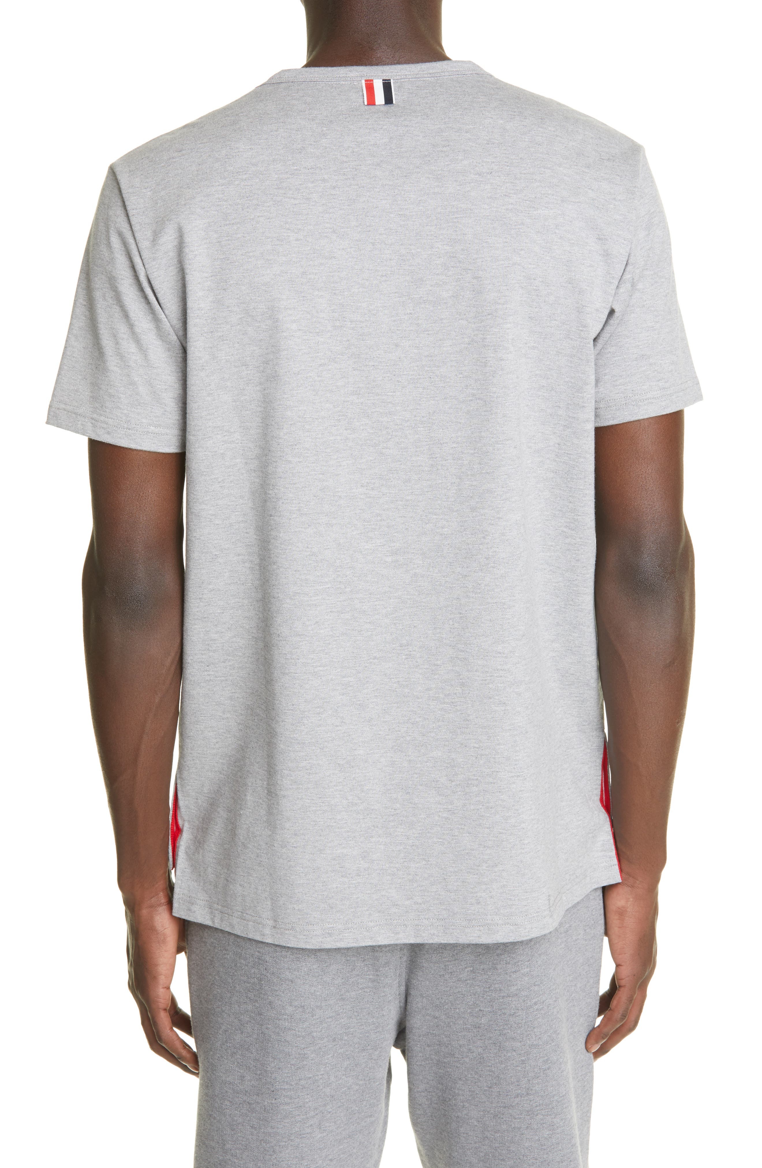 Stripe Trim Pocket T-Shirt - 2