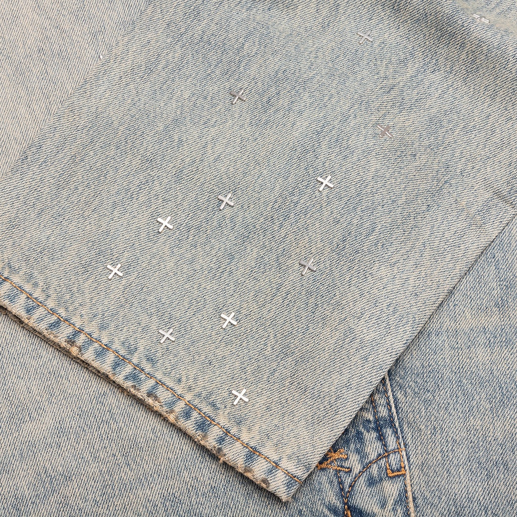 ANTI K STAGELIGHT METALIK PANTS - DENIM - 4