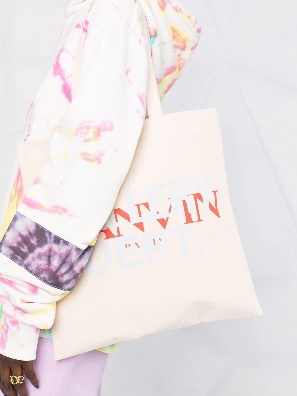 x GALLERY DEPT. logo-print cotton tote bag - 3