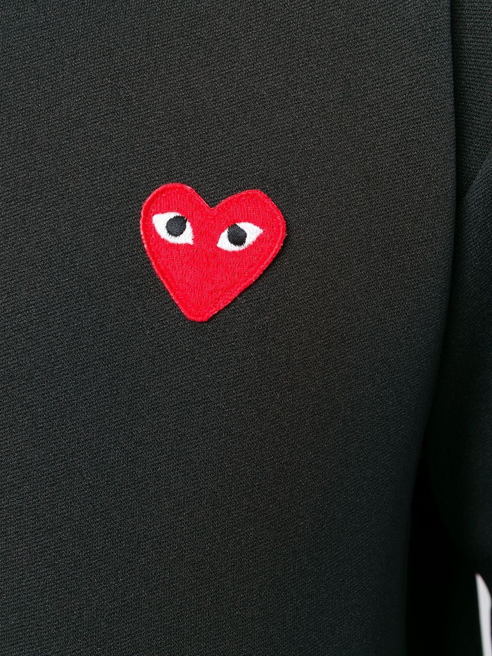heart-patch zip-up hoodie - 4