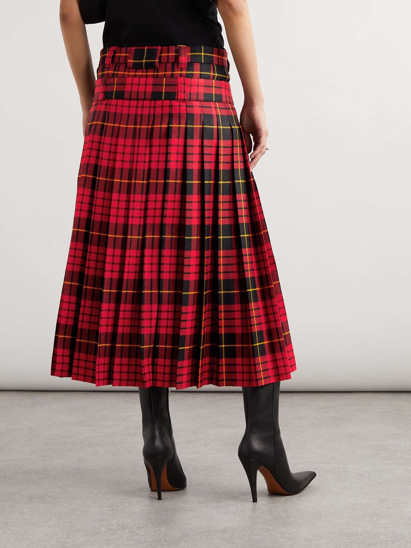 【送料&関税込】Alexander McQueen Wool Skirt Alexander McQueen Black Wool Pencil Skirt L Alexander
