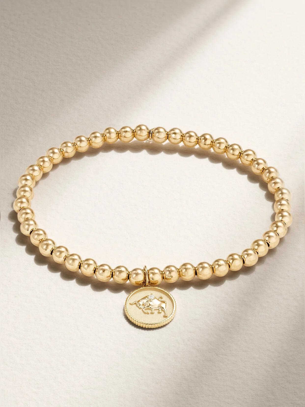 Taurus 14-karat Gold Diamond Bracelet - 1
