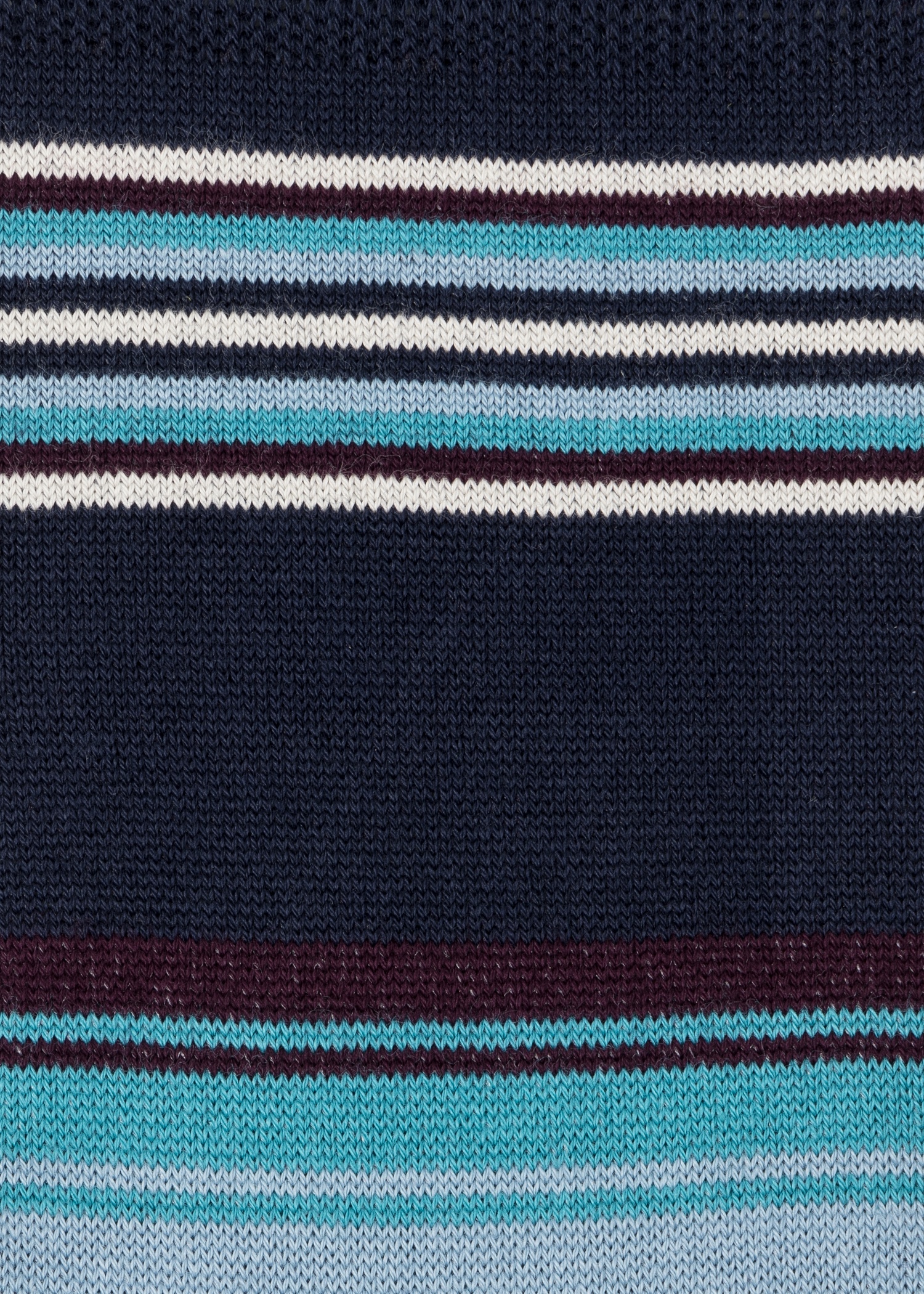 Navy Cotton-Blend Howard Stripe Socks - 3