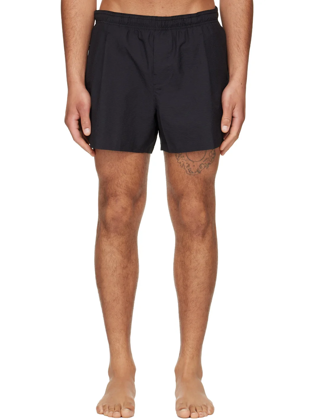 Black Boxer Swim Shorts - 1