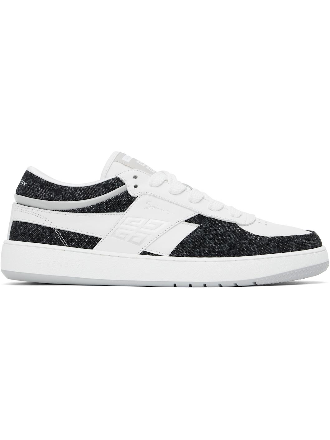 White & Black G Move Sneakers - 1