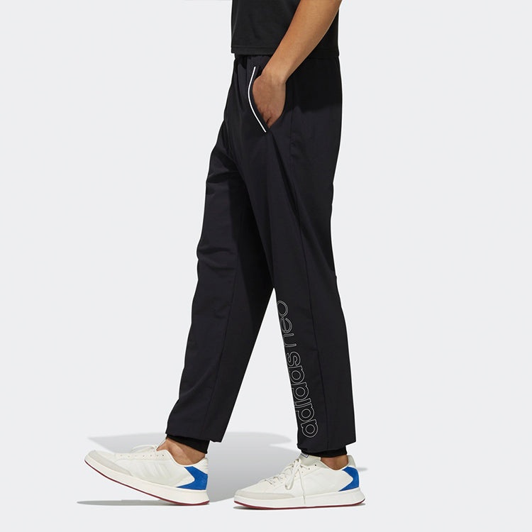 adidas neo Breathable Casual Sports Pants Black FI6599 - 3