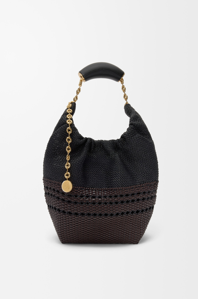 Small Squeeze bag in woven nappa calfskin 1