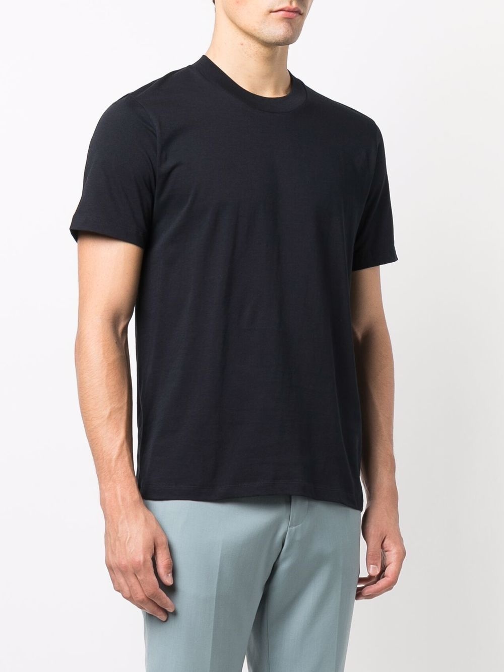 crew-neck fitted T-shirt - 3