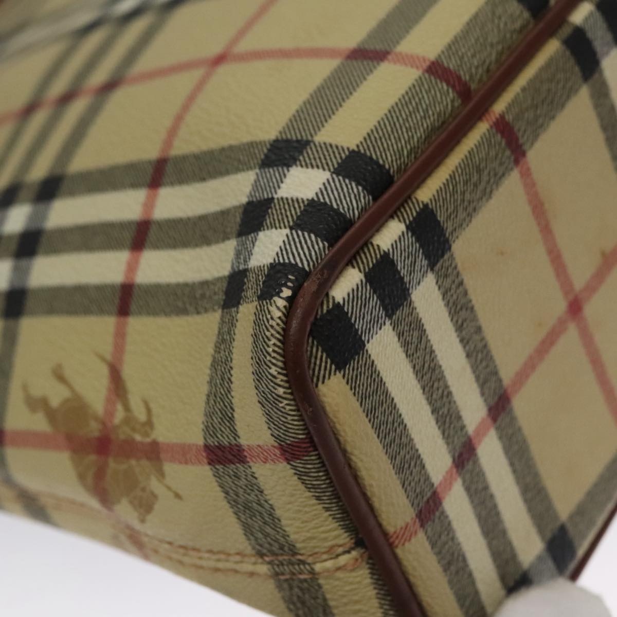 Burberry Nova Check Tote Bag Pvc Beige - 11
